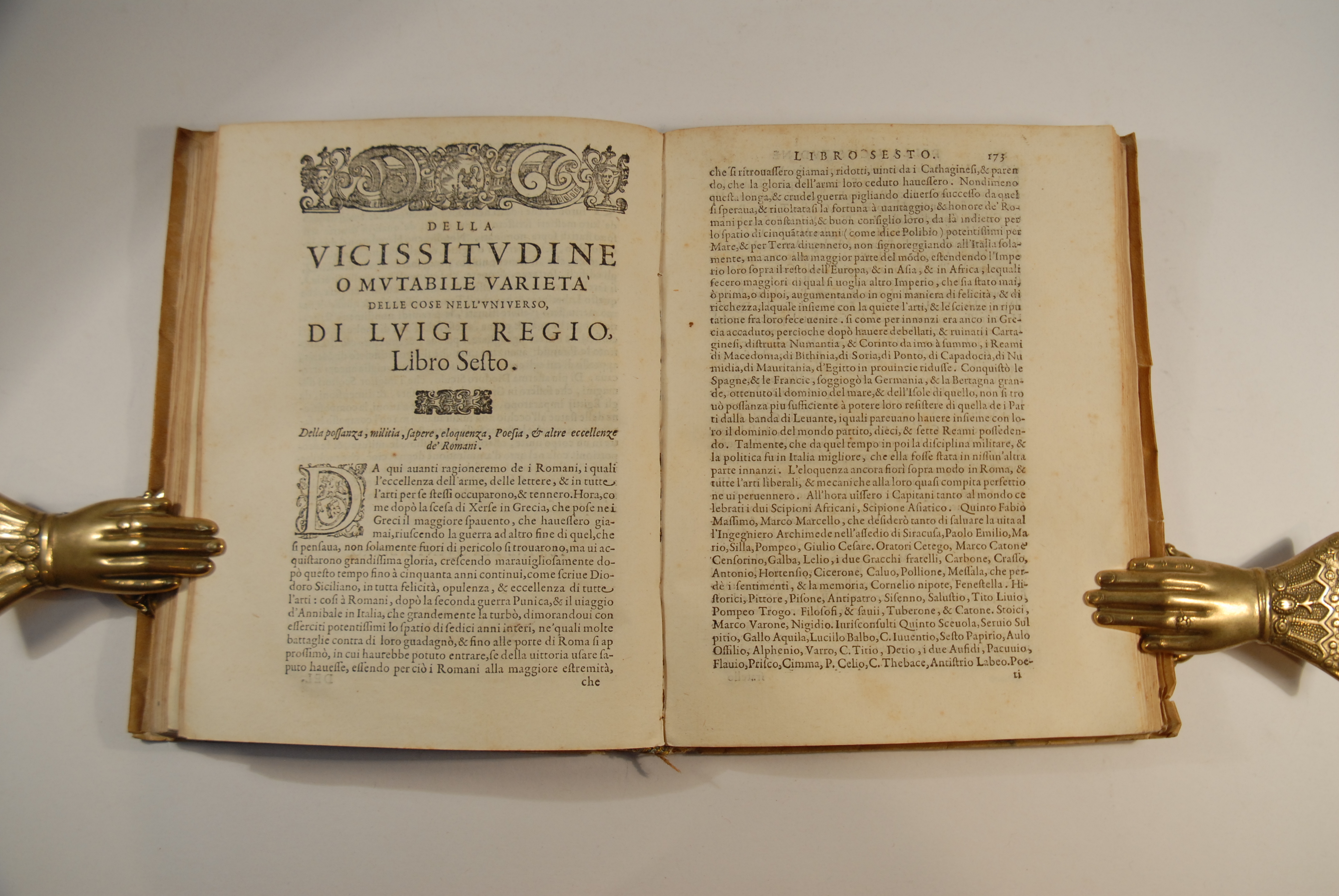1585 Aldo Manuzio La vicissitudine o mutabile varietà delle cose nell’universo 
