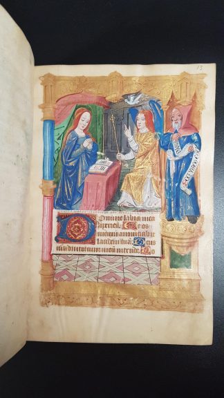 BOOK OF HOURS, illuminated manuscript