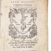 MANUTIUS, Paulus.
