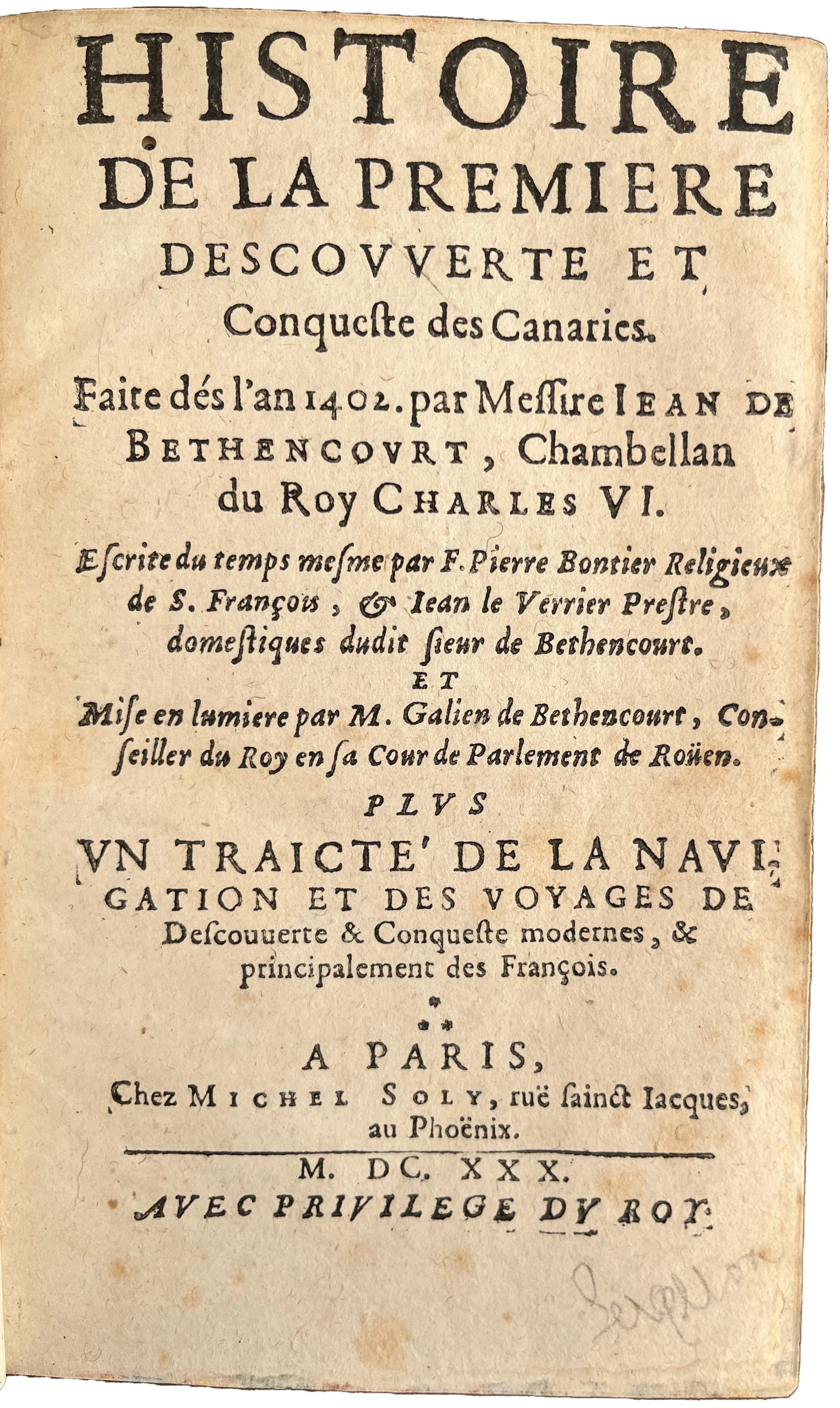 BERGERON Pierre. (with) BERGERON Pierre. BONTIER, Pierre. LE VERRIER Jean. - Image 4