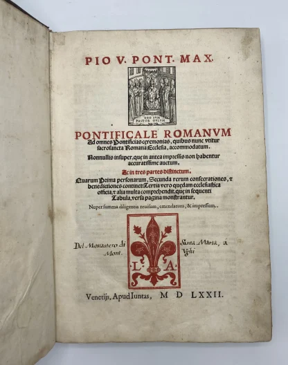 PONTIFICAL, Use of Rome