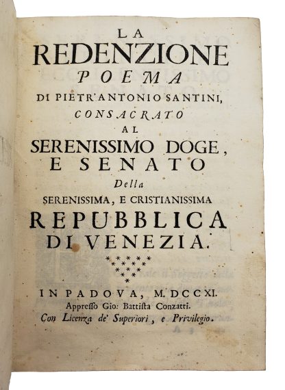 SANTINI, Pietr’Antonio. [with] MARINELLI, Lucrezia. [and] LEONI, Ambrogio. - Image 5