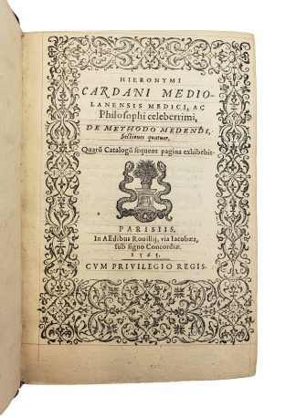 CARDANO, Gerolamo [with] CARDANO