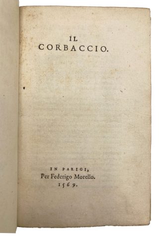 BOCCACCIO, Giovanni.