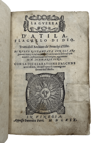 BARBIERI, Giovanni Maria, ed. FINO, Alemanio