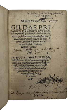 GILDAS, Saint, ed. VERGIL, Polydore (with) TWINE, John