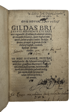 GILDAS, Saint, ed. VERGIL, Polydore (with) TWINE, John