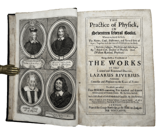 RIVIÈRE, Lazarus, FERNEL, Jean, CULPEPER, Nicholas et al.