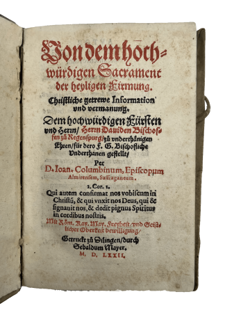 DEUBLINGER, Johann, ‘COLUMBINUS.’