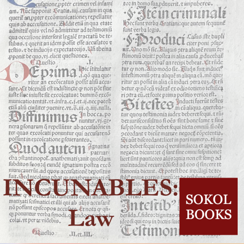 Incunables: Law